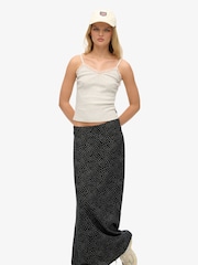 Superdry Black Column Maxi Skirt - Image 1 of 7