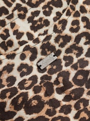 Superdry Brown Bias Cut Mini Slip Dress - Image 7 of 7