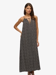 Superdry Black Beach Cami Maxi Dress - Image 1 of 7