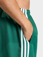 adidas Green Adicolor 3 Stripes Swim Shorts 8 Inch - Image 4 of 6