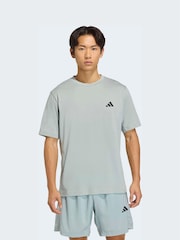 adidas Mint Green Workout Essentials Feelready T-Shirt - Image 1 of 7