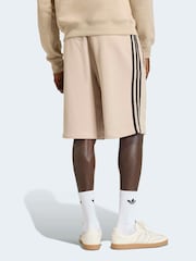 adidas Originals Brown 3 Stripes Shorts - Image 3 of 6