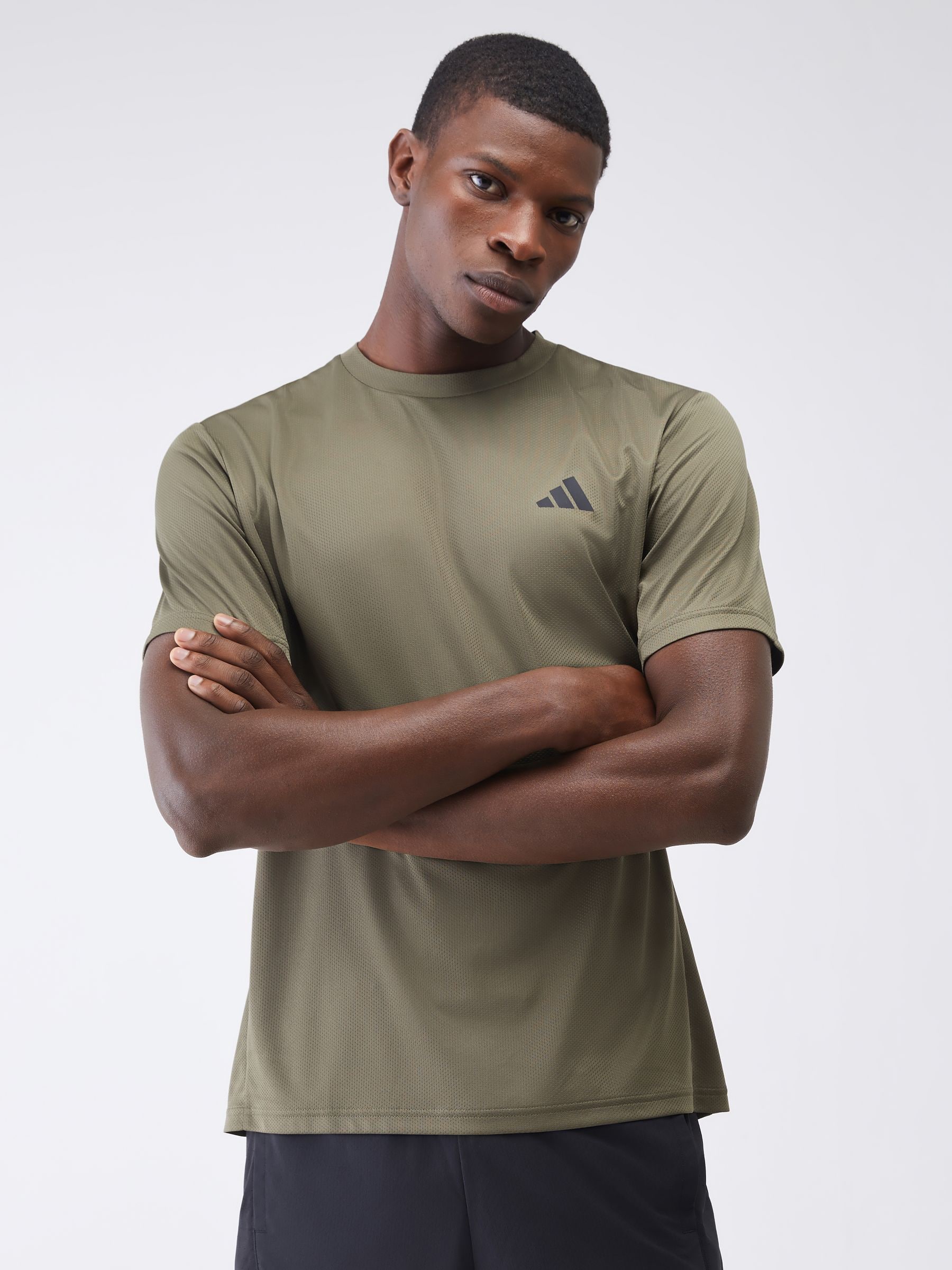 Buy adidas Khaki Workout Essentials Base T-Shirt from Next USA