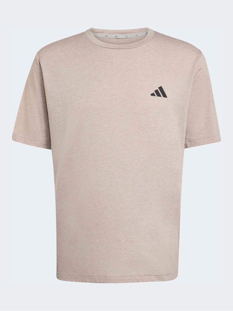 adidas Grey Workout Essentials Feelready T-Shirt - Image 7 of 7