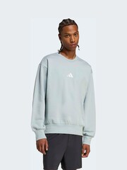 adidas Green Essentials Feelcozy Fleece Sweatshirt - Image 1 of 6