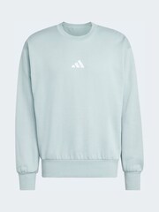 adidas Green Essentials Feelcozy Fleece Sweatshirt - Image 6 of 6
