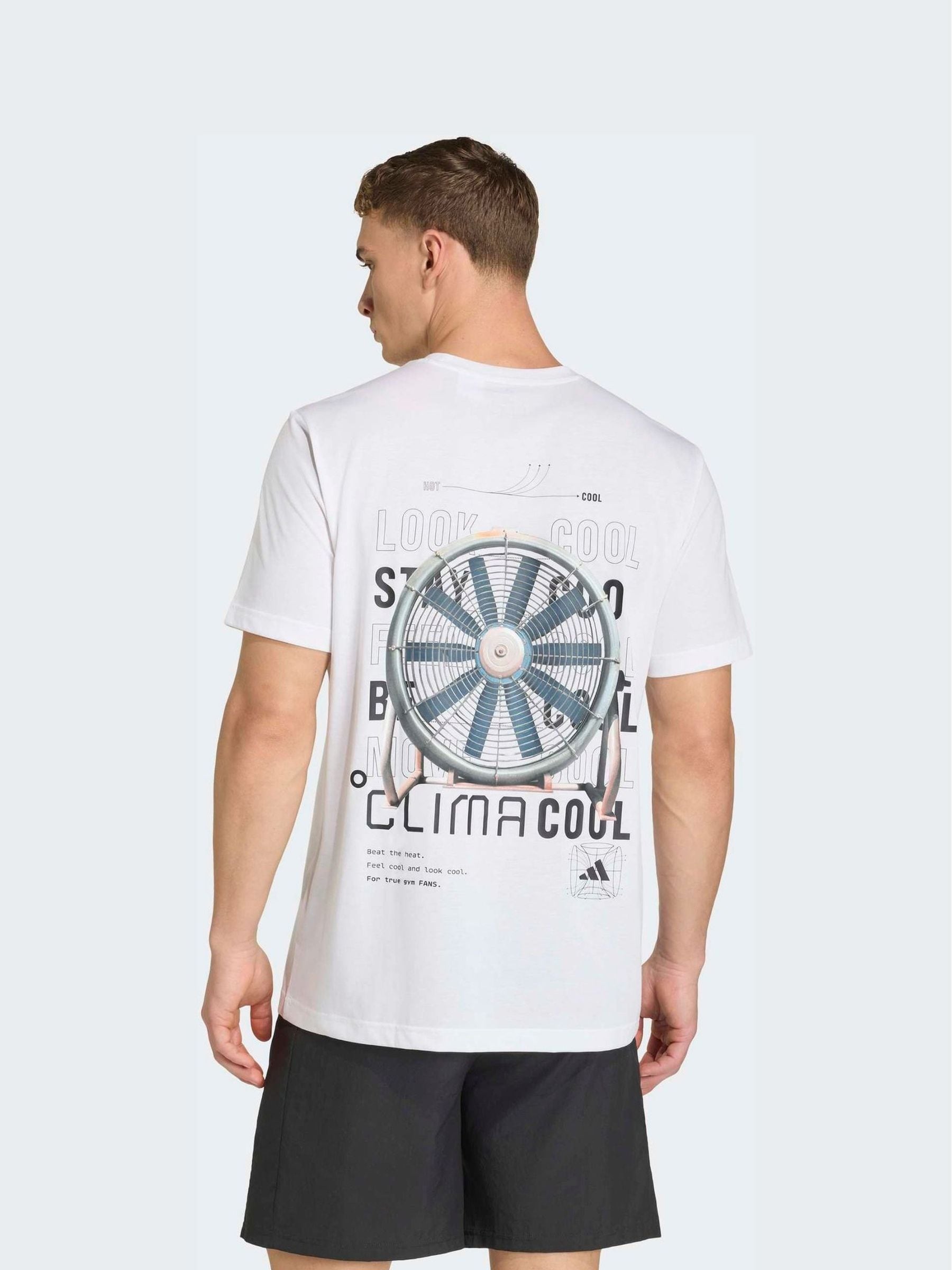 Buy adidas White Climacool Tech Training Graphic T-Shirt from Next