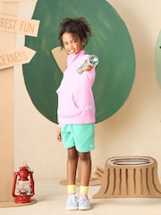 Joules Kids' Alfie Pink Quarter Zip Sweatshirt - Image 2 of 7