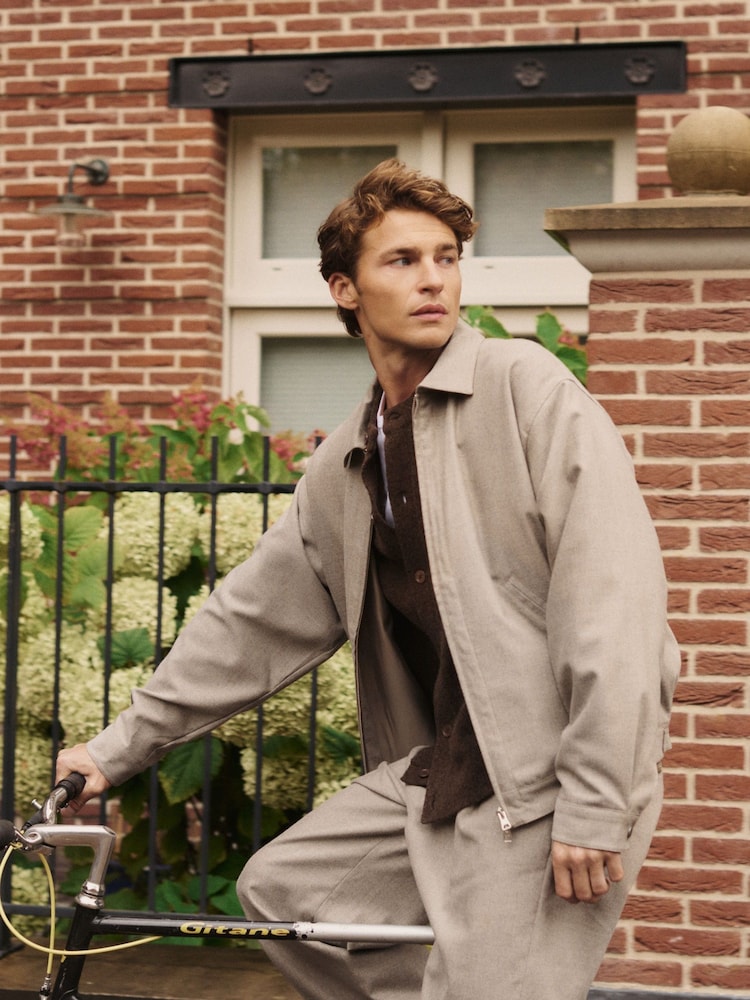 NN.07 Natural Petrus Zip Front Jacket - Image 9 of 9