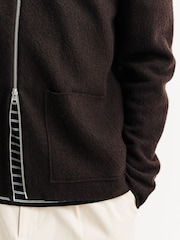 NN.07 Brown Jonas Zip Front Jumper - Image 5 of 5