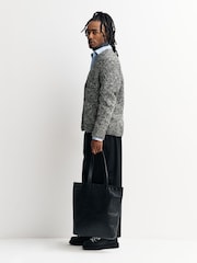 NN.07 Grey Mika Button Front Cardigan - Image 2 of 5