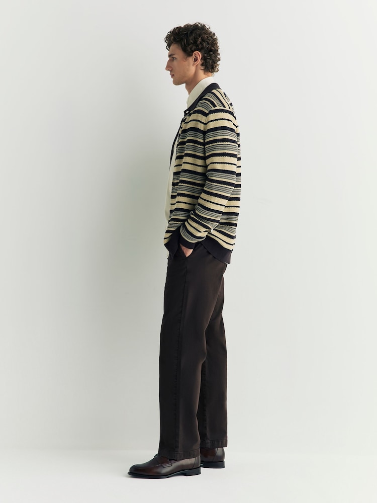 NN.07 Brown Aden Regular Fit1923 Trousers - Image 2 of 6