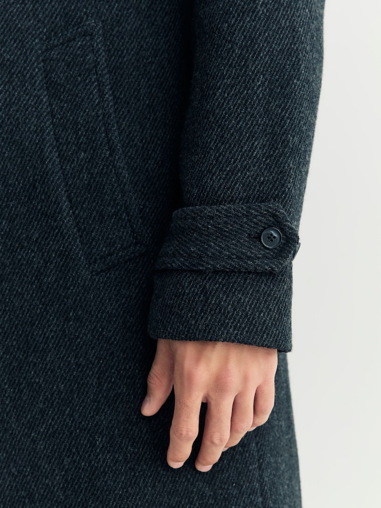 NN.07 Grey Gibson Heavyweight Italian Wool Coat - Image 6 of 6