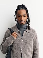 NN.07 Grey Jonas Button Down Textured Cardigan - Image 5 of 12