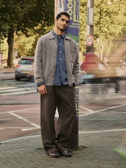 NN.07 Grey Jonas Button Down Textured Cardigan - Image 8 of 12