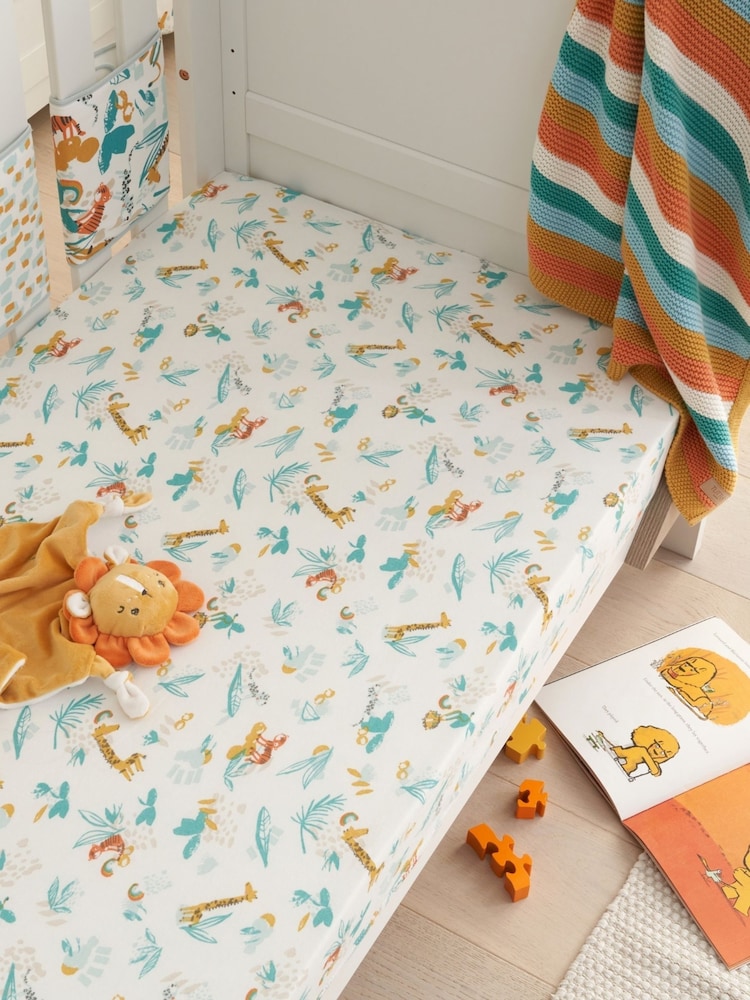 Tutti Bambini Run Wild Cot Fitted Sheets - Image 1 of 4 Tutti Bambini Run Wild Cot Fitted Sheets - Image 1 of 4