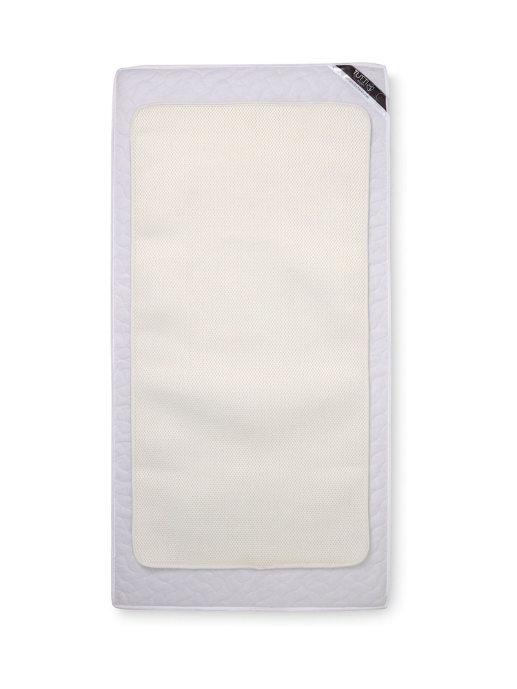 Tutti Bambini White Cot/Cot Bed Breathable Mattress Topper Protector - Image 2 of 3 Tutti Bambini White Cot/Cot Bed Breathable Mattress Topper Protector - Image 2 of 3