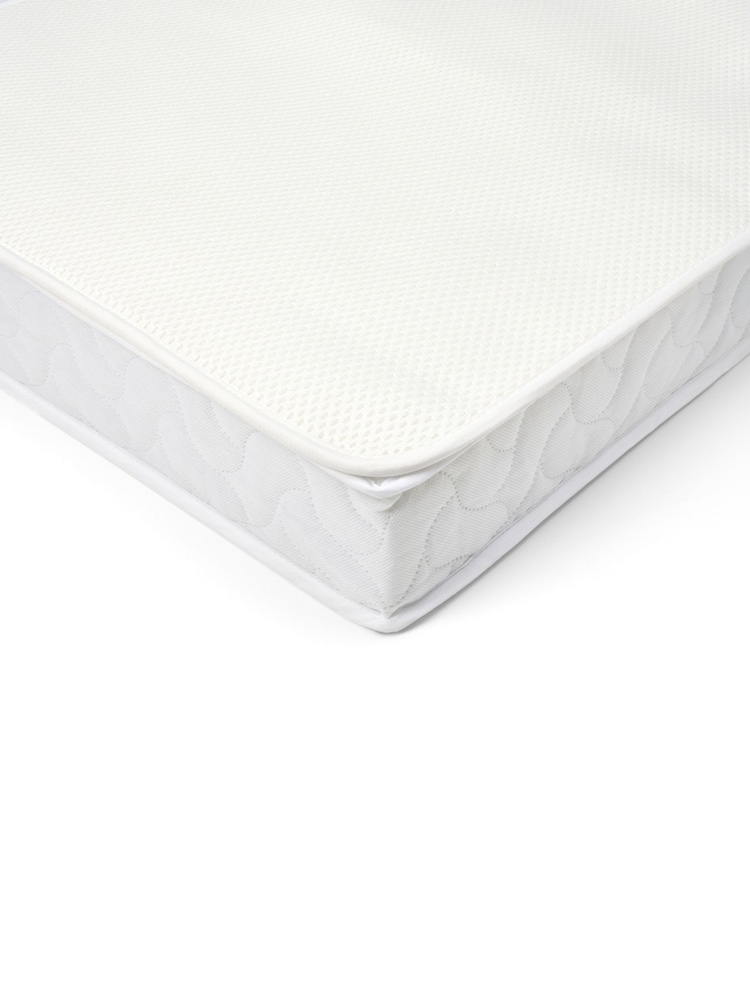 Tutti Bambini White Cot/Cot Bed Breathable Mattress Topper Protector - Image 3 of 3 Tutti Bambini White Cot/Cot Bed Breathable Mattress Topper Protector - Image 3 of 3