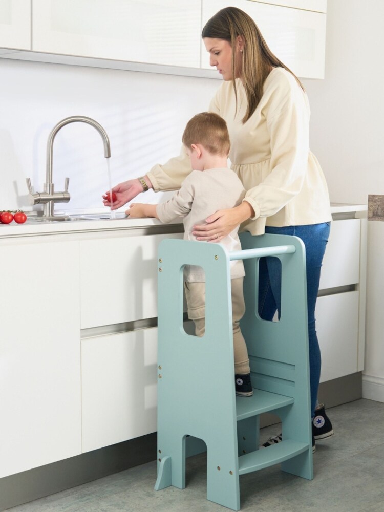 Tutti Bambini Ocean Stone Helping Hands Montessori Toddler Learning Tower - Image 2 of 6