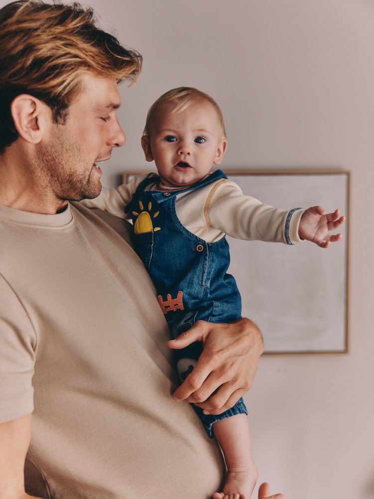 زاهي مزرعة - دنيم - حزمة من دنغري ولباس قطعة واحدة للبيبي (0 شهر-2 سنة) - صورة 2 من 4