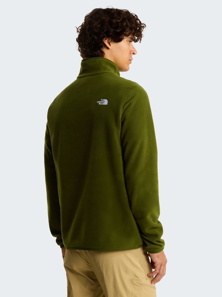 The North Face Green Glacier Quarter Zip Fleece - Image 2 of 3