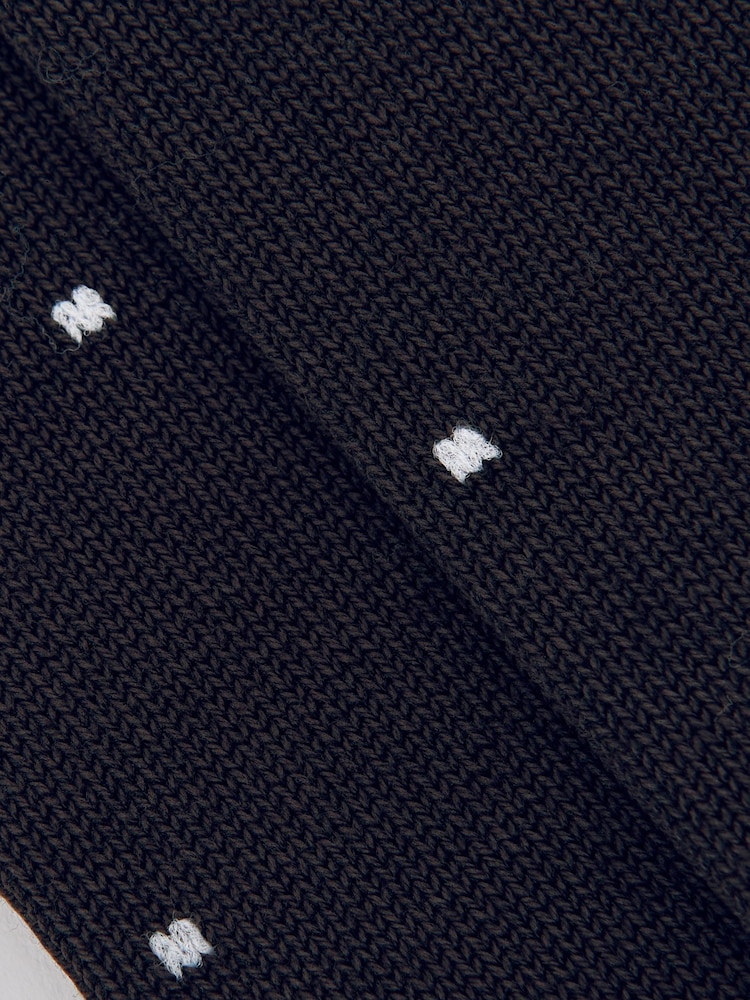 Reiss Chocolate Brown Mario Spot Socks - Image 3 of 3