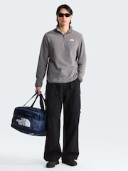 The North Face Pale Grey Glacier 1/4 Zip Fleece - Image 3 of 5