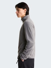 The North Face Pale Grey Glacier 1/4 Zip Fleece - Image 4 of 5