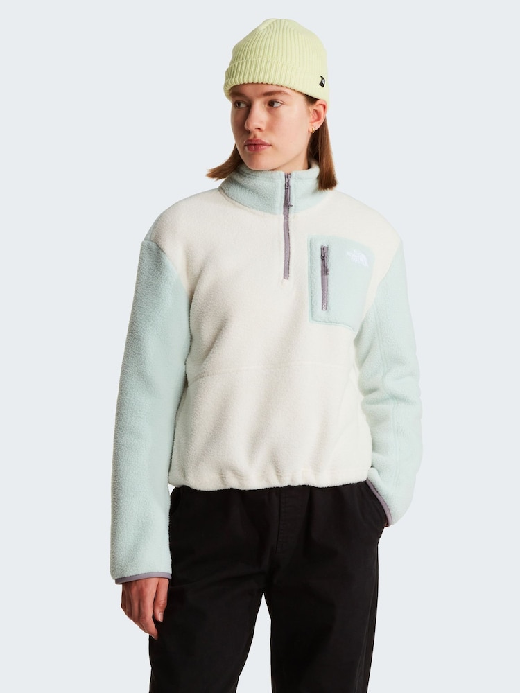 The North Face White Yumiori 1/4 Zip Fleece - Image 1 of 3