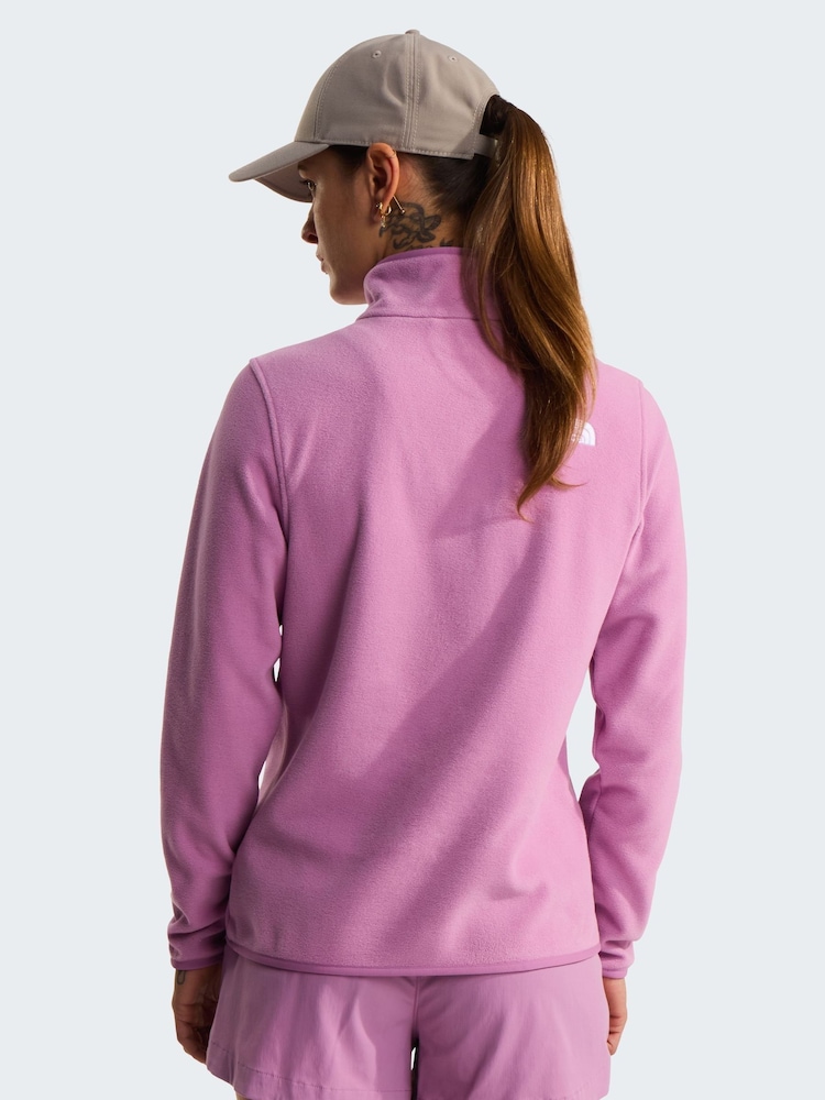 The North Face Pink Glacier 1/4 Zip Fleece - Image 2 of 4