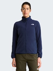 The North Face Blue Marl Full Zip Glacier Fleece - Image 1 of 5