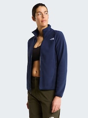 The North Face Blue Marl Full Zip Glacier Fleece - Image 3 of 5