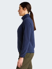 The North Face Blue Marl Full Zip Glacier Fleece - Image 4 of 5