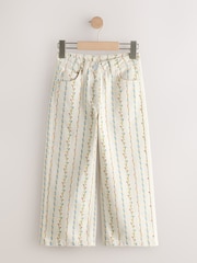 Ecru Floral Printed Jeans (3-16yrs) - Image 6 of 9