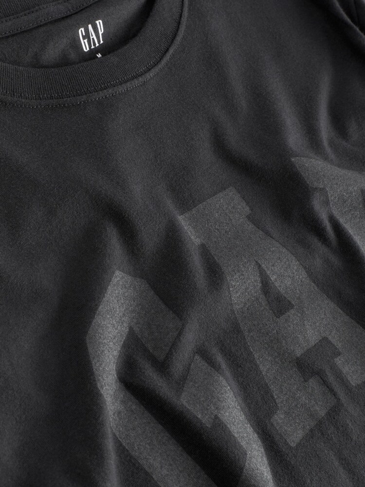 Gap Black Everyday Soft Logo T-Shirt - Image 6 of 6
