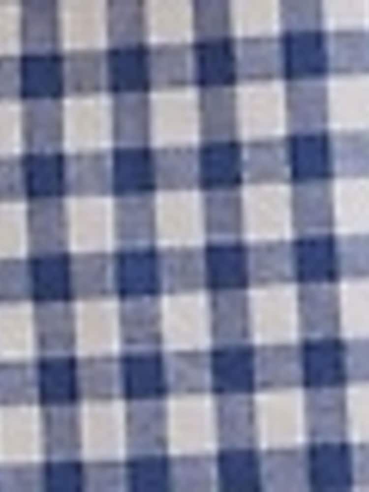 Gap Blue Check Stretch Poplin Shirt in Slim Fit - Image 5 of 5 Gap Blue Check Stretch Poplin Shirt in Slim Fit - Image 5 of 5