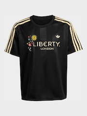 adidas Originals Black Liberty London Loose Jersey T-Shirt - Image 6 of 6