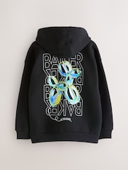 Baker by Ted Baker Oversized Balloon Dog Black Hoodie - Image 2 of 6