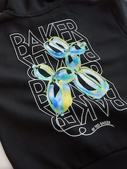 Baker by Ted Baker Oversized Balloon Dog Black Hoodie - Image 5 of 6