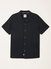 FatFace Bugle Black Self Stripe Short Sleeve Self Stripe Shirt - Image 6 of 6