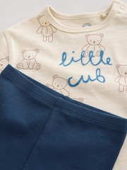 Blue/Brown Little Bear Cub Baby Top and Leggings Set 2 Piece (0mths-3yrs) - Image 7 of 8