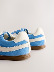 Blue Forever Comfort® Suede Slimline Panelled Lace Up Trainers - Image 9 of 9