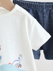 Blue Nautical Scene Top and Shorts Baby Set (0mths-2yrs) - Image 11 of 11