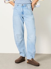 FatFace Light Blue Horseshoe Leg Jeans - Image 1 of 7