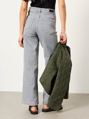 FatFace Welling Grey Wide Leg Jeans - Image 2 of 7