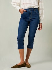 FatFace Mid Wash Peddlepusher Jeans - Image 1 of 7