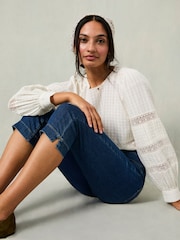 FatFace Mid Wash Peddlepusher Jeans - Image 3 of 7