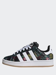 adidas Originals Black/White Liberty London Campus 00s Junior Trainers - Image 3 of 10