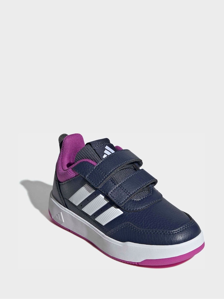 adidas Navy Hook and Loop Tensaur Sport 3.0 Junior Trainers - Image 1 of 8