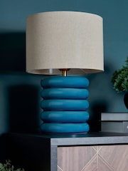 BHS Natural Florence Flump Table Lamp - Image 2 of 6